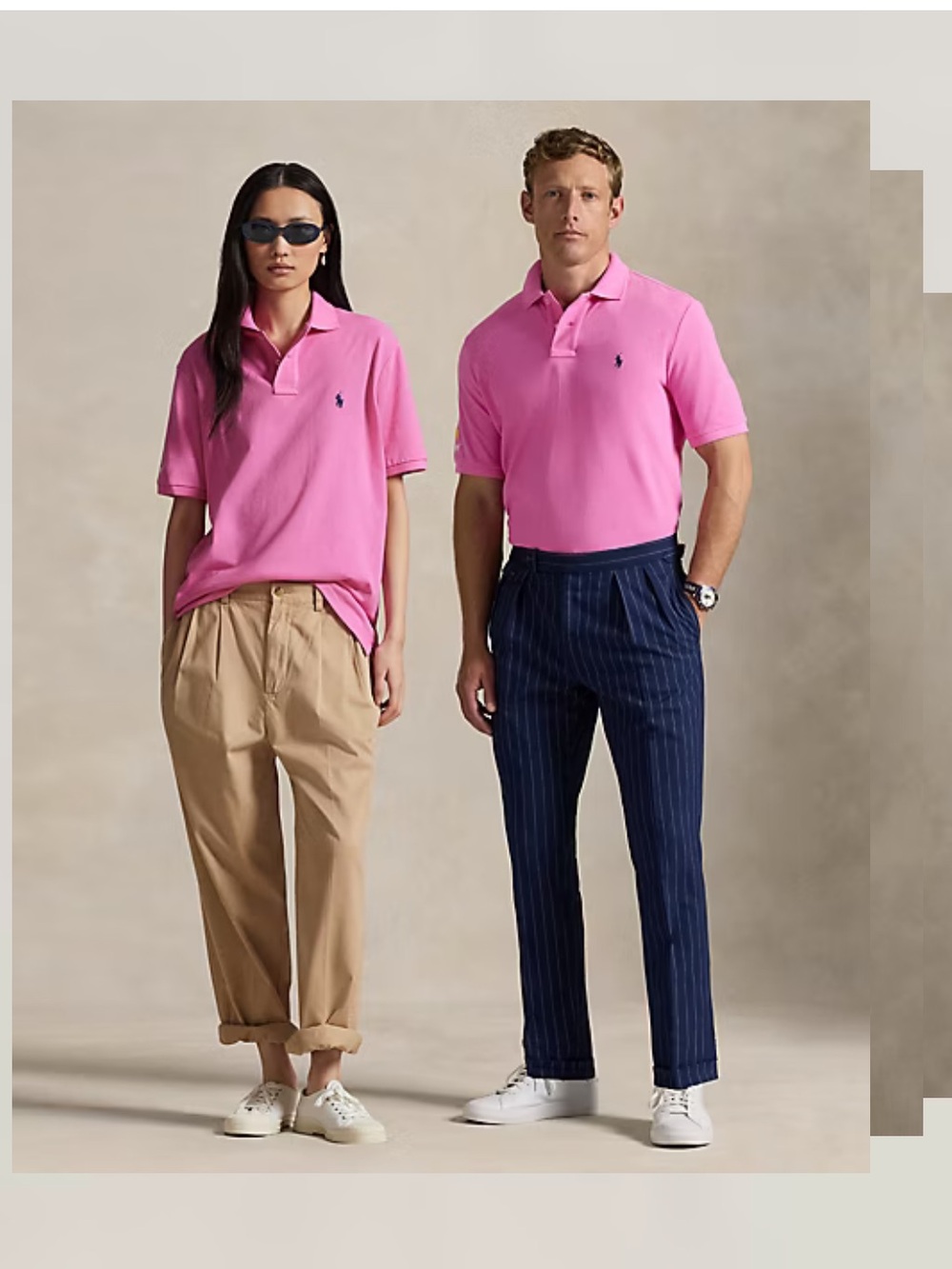 Polo by Ralph Lauren Hot Pink US Open Mesh Polo Shirt